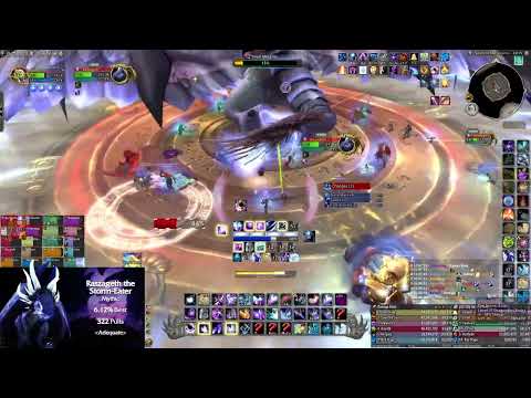 Adequate vs. Mythic Raszageth the Storm-Eater (Arcane Mage PoV)