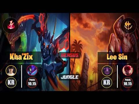 Haru KHA'ZIX (Jungle) [Electrocute] VS LEE SIN - Master KR Patch 10.15
