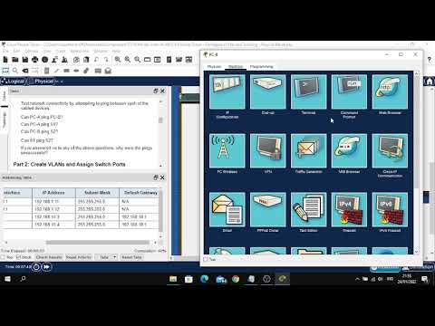 3.4.6 Packet Tracer - Configure VLANs and Trunking - Physical Mode