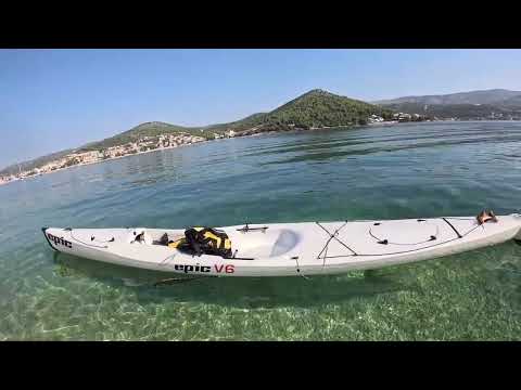 Kayaking. Adriatic sea,  trip 2 nearby Trogir