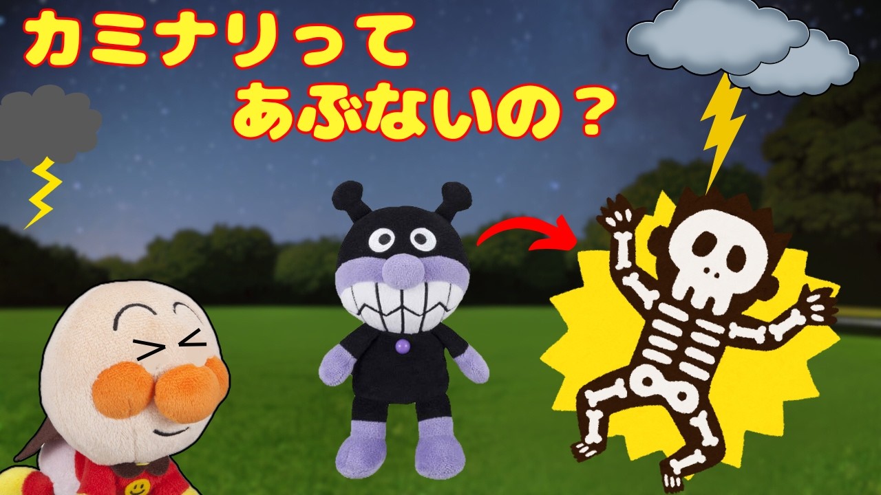 カミナリってあぶないの？ 他2本 アンパンマン ばいきんまん anpanman おもちゃ　面包超人