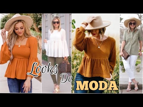 LOOKS DE MODA 2022 PARA MUJER IDEAS SENCILLAS OTOÑO 2021 INVIERNO 2022 Tendencias