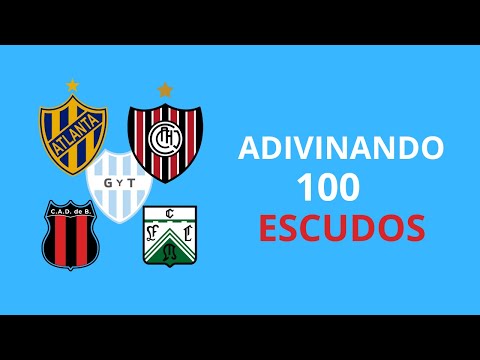 ADIVINANDO 100 ESCUDOS DEL FUTBOL ARGENTINO EN 15 MINUTOS
