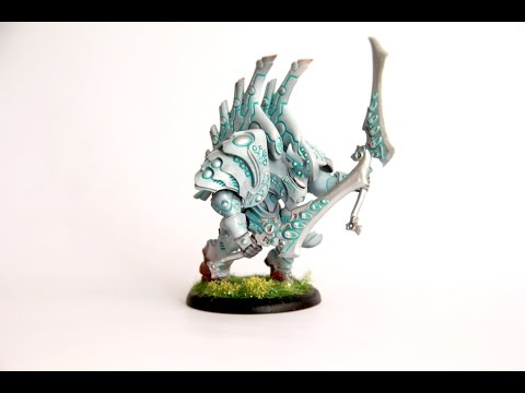 Miniature painting tutorial: Warmachine Retribution of Scyrah's warjack Imperatus