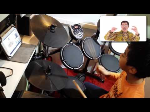 PPAP Pen Pineapple Apple Pen ( Pikotaro ) Drum Cover by Mark Justine Pacion