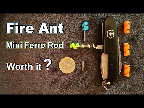Fire Ant - Mini Ferro Rod for Swiss Army Knife - Worth it? - How to use it properly