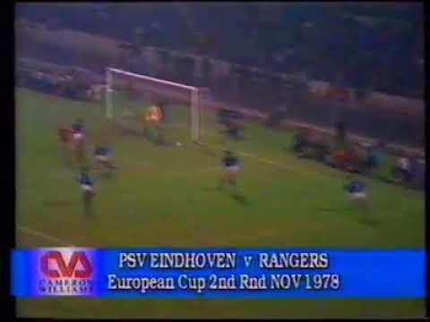PSV Eindhoven 2 Rangers 3 European cup 2nd leg 1978
