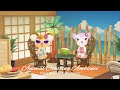 Animal Crossing Seaside Café 🏝 Bossa Nova + Ocean Sounds 🏝 No Ads