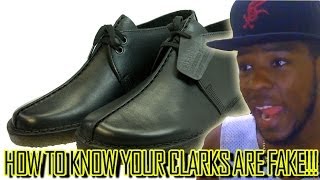 HOW TO KNOW YOUR CLARKS ARE FAKE!   @Kevin2wokrayzee