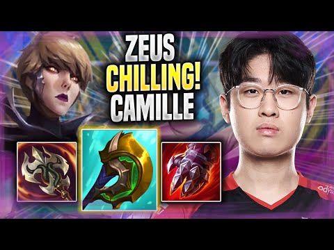ZEUS CHILLING WITH CAMILLE! - T1 Zeus Plays Camille TOP vs Yone! | Season 2022