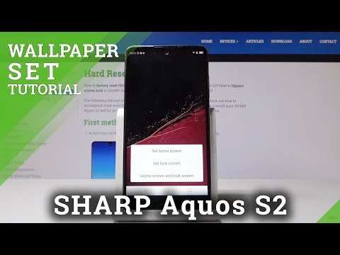 How to Set Up Wallpaper in SHARP Aquos S2 - Change Wallpaper