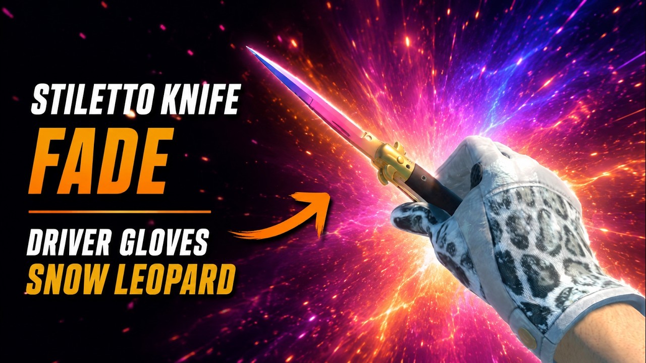 ★ Stiletto Knife | Fade + ★ Driver Gloves | Snow Leopard