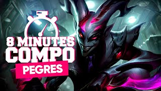 LA COMPO PEGRES OP POUR MONTER MASTER  - 8 MINUTES COMPO TFT #7