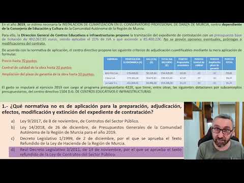 10.- Supuesto práctico CARM   C1 promoción interna 2019 - Contratos