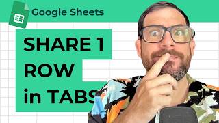 Share 1 Row to Another Tab, Forever