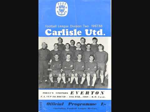 1967 - 68 SEASON  FA CUP 4th RD  CARLISLE  UTD  0 - 2  EVERTON