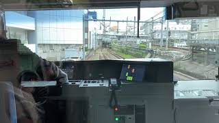 [風景]山手線 代々木から新宿 Tokyo Yamanote Line cab view yoyogi〜shinjuku