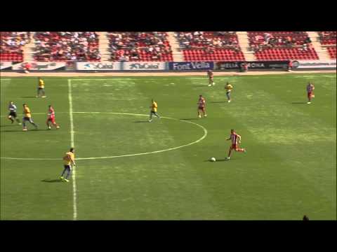 Gol de Felipe Sanchón (2-0) en el Girona FC - UD Las Palmas Jornada 5