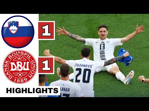 ⚪️🔴Slovenia vs Denmark (1-1) HIGHLIGHTS: Eriksen & Janža GOALS | EURO 2024