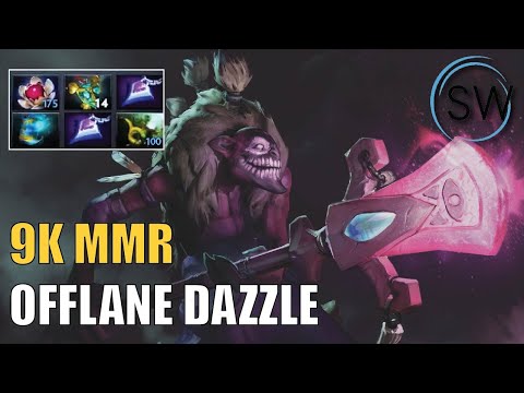 HOW TO PLAY DAZZLE AS OFFLANE - INTENSE 9K MMR GAME - SW