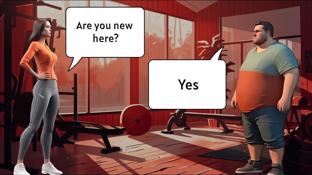 Practice English Conversation (At the Gym) English Conversation Practice