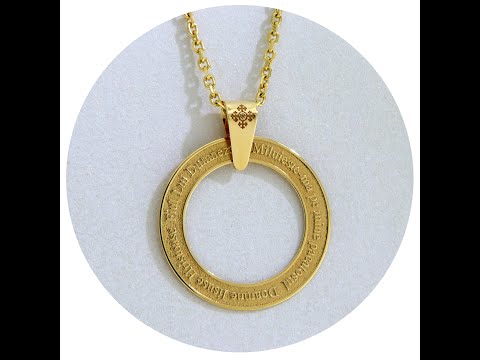 Pandantiv Aur 14k Galben Rugaciunea Inimii - Frumusete Spirituala