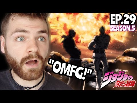 HOLES... HOLES AND HOLES!! | JOJO'S BIZARRE ADVENTURE *PART 6* EPISODE 29 | (S5 EP:29) REACTION!