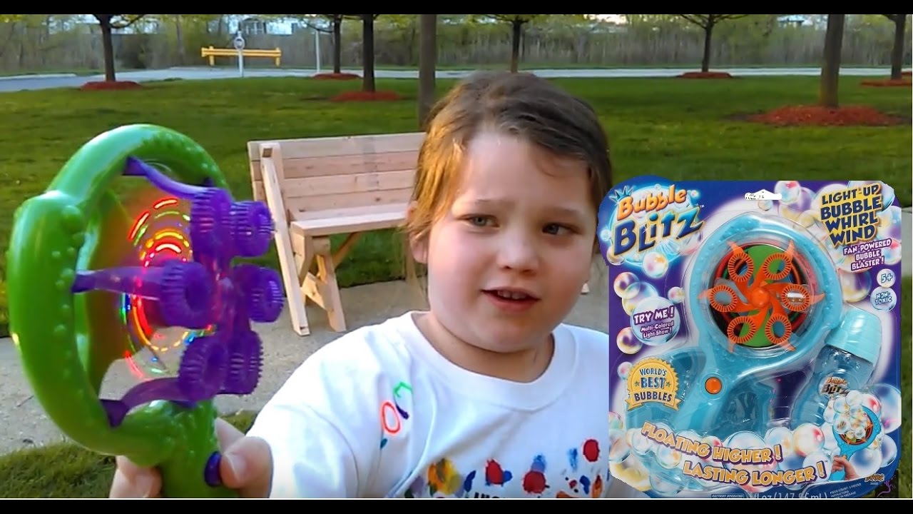 Bubble Blitz Light-Up Fan-Powered Bubble Blaster Review