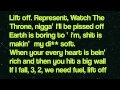 Kanye West & Jay-Z - Lift off Feat. Beyoncé LYRICS ON SCREEN
