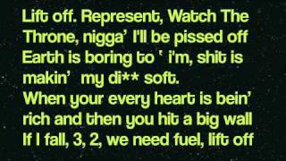 Kanye West &amp; Jay-Z - Lift off Feat. Beyoncé LYRICS ON SCREEN