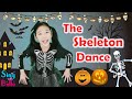 Skeleton Dance - Dem Bones with Lyrics Actions Movements | Halloween Song for  Kids | Sing-Along