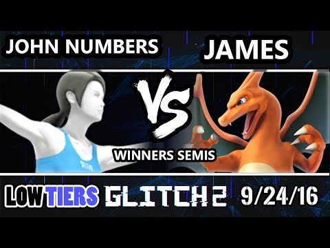 Glitch 2 Low Tiers - James (Charizard) Vs. John Numbers (Wii Fit Trainer) SSB4 Winners Semis