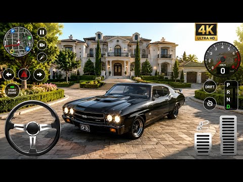 Car parking driving school Gameplay # androidGame # vairal # Chevrolet Chevelle # wintage car #