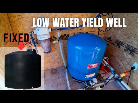 HOW TO INSTALL A WATER STORAGE TANK | Fix a low-yield water well