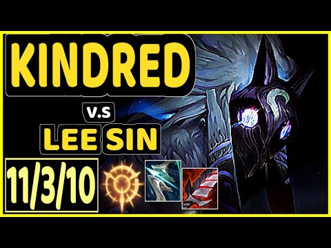T1 FAKER (KINDRED) vs LEE SIN - 11/3/10 KDA JUNGLE GAMEPLAY - KR Ranked DIAMOND
