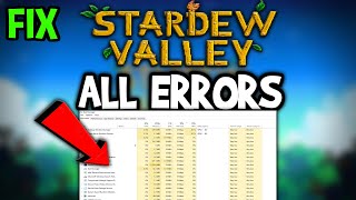 Stardew Valley – How to Fix All Errors – Complete Tutorial