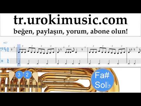 Tuba dersleri Jonas Blue - Mama Notalar Eğitim Bölüm#2 um-i723