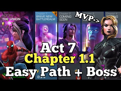 Act 7 Chapter 1.1 Easy Path + Yondu Boss | Claire DESTROYING Flare Node | Marvel Contest Of Champion