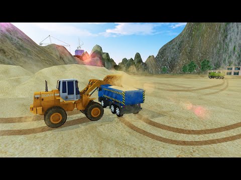 Loader & Dump Truck Hill SIM Video