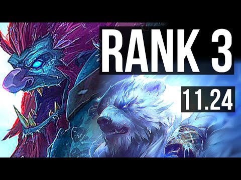 TRUNDLE vs VOLIBEAR (TOP) | Rank 1 Trundle, Rank 3, 1.2M mastery | TR Challenger | 11.24