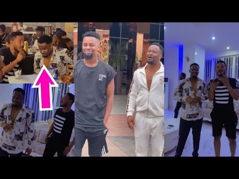 Zubby Michael Surprised As Ghanaian Actor "Frank Artus" Paid Him Visit At His Asaba Mansion