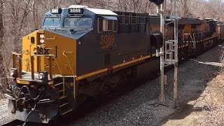preview picture of video 'Full CSX Coal Train Thru Avalon'