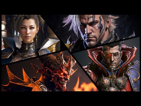 Final Fantasy X reimagined with AI | Main Characters & Aeons! | AI Generated Art