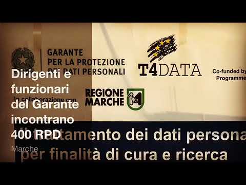 T4DATA - Formazione per gli RPD dei soggetti pubblici