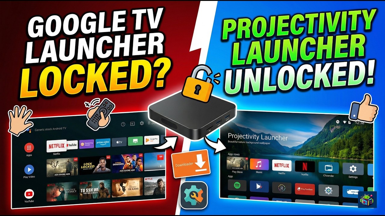 How to Install Projectivity Launcher on Cheap Android TV Boxes with locked Android TV Launcher 2026