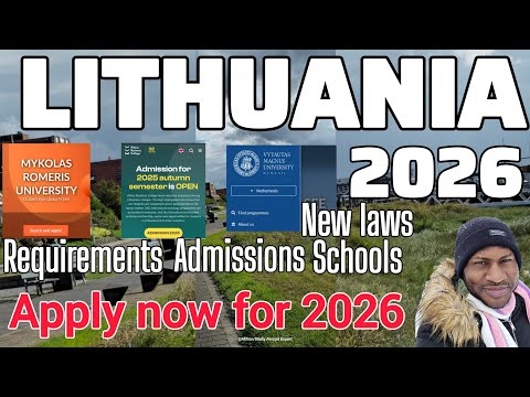 Study in Lithuania 🇱🇹/New process for visa application to Lithuania as an international