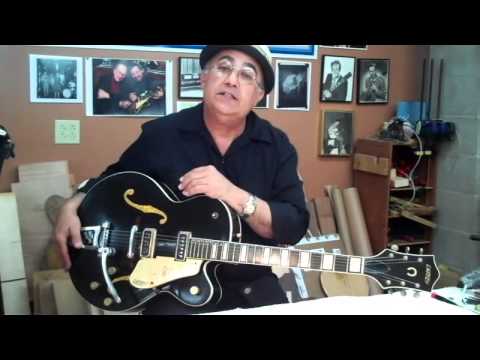 Joe Carducci of Gretsch shows The Chet Atkins 6120 Sealed Top Prototype - aka "Dark Eyes" Guitar