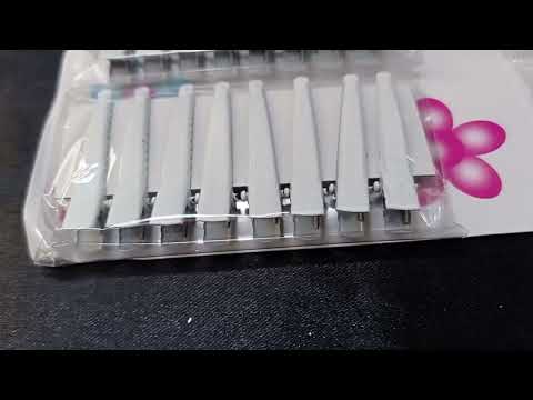 CARTELA BICO DE PATO METAL BRANCO COM 80 UN 4,5CM