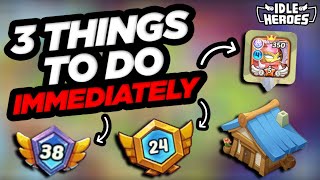 Idle Heroes - 3 THINGS To IMMEDIATELY Do On Celestial Island!!!