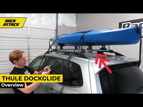 Thule 896 DockGlide Horizontal Rear Load Kayak Carrier Demonstration